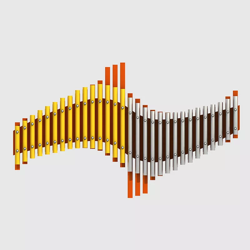 Playground de liga de alumínio Handpipes instrumentos musicais ao ar livre