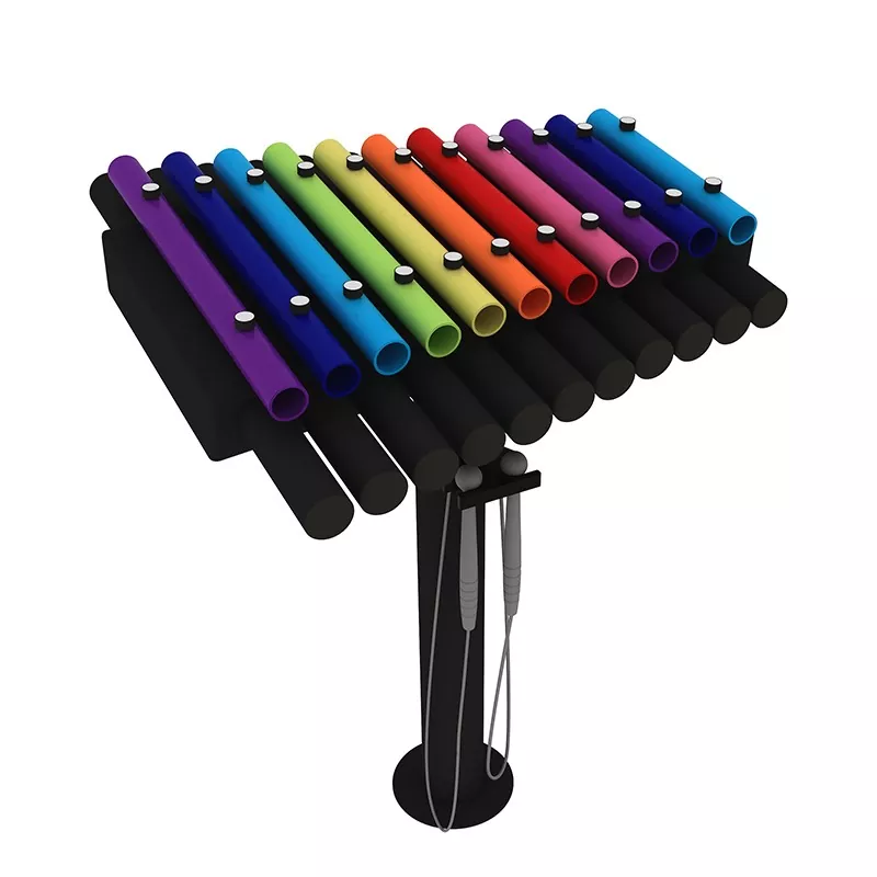 Instrumentos musicais infantis ao ar livre