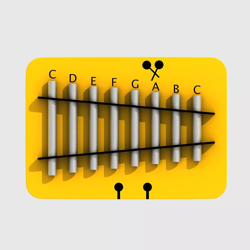 Pagode Bells crianças, instrumentos musicais de playground comercial de jardim de infância