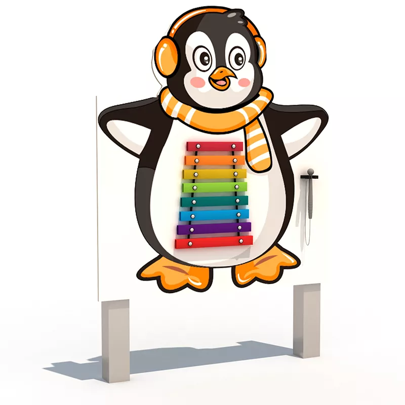 Painel musical do Penguin Glockenspiel