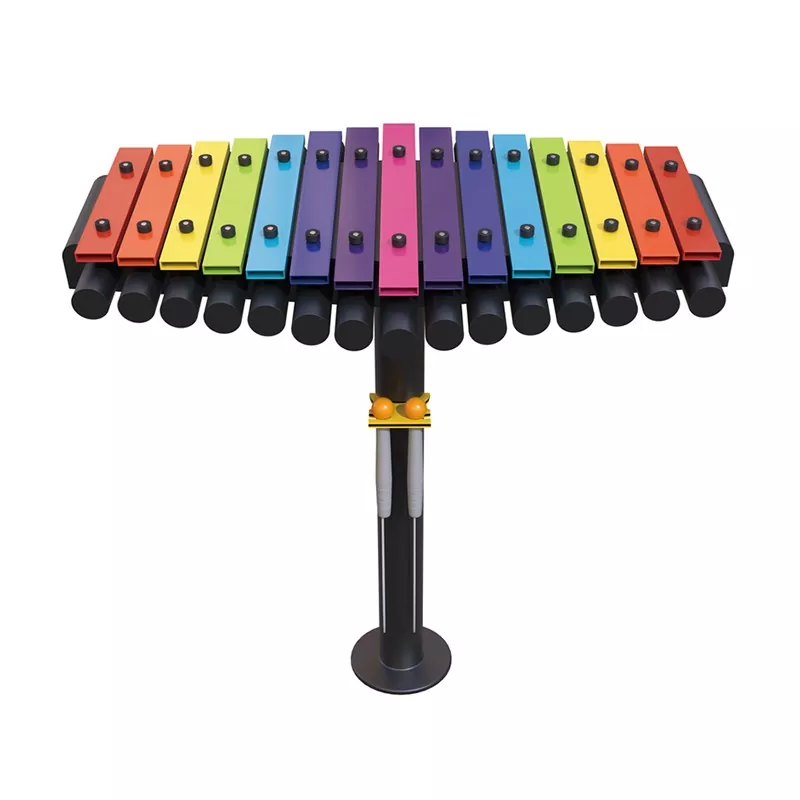 Instrumento musical infantil de aço inoxidável Rainbow Key Glock